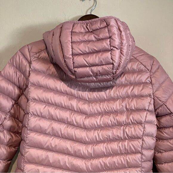 Rokka&Rolla Down Lightweight Packable Coat Puffer Hood Pink Jacket Women's Small - Picture 11 of 12